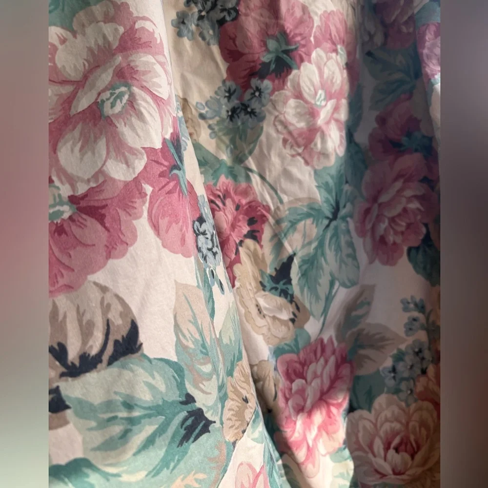 Vintage Springmaid Cottagecore 🌹English Country Garden Floral King Duvet Cover
